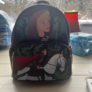 Loungefly Black and Red Fairy Tale Backpack